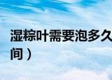 湿粽叶需要泡多久才能用（湿粽叶需要泡的时间）