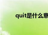 quit是什么意思中文（quit解释）