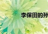 李保田的孙女（李保田儿子）