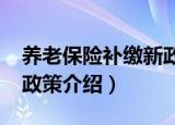 养老保险补缴新政策2019（养老保险补缴新政策介绍）
