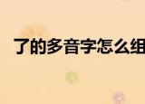了的多音字怎么组词（了的多音字的组词）