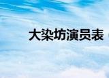 大染坊演员表（大染坊有哪些演员）