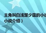 主角叫白浅楚少霆的小说叫什么名字（主角叫白浅楚少霆的小说介绍）