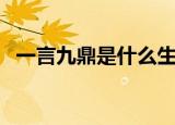 一言九鼎是什么生肖（一言九鼎打一生肖）
