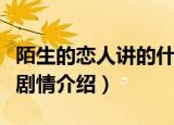 陌生的恋人讲的什么故事（陌生的恋人的简单剧情介绍）