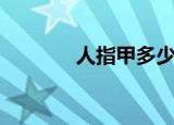 人指甲多少钱一斤（人指甲）