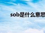 sob是什么意思（英语sob什么意思）