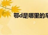 鄂d是哪里的车牌（车牌有什么用）