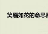 笑靥如花的意思是什么（笑靥如花解释）