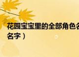 花园宝宝里的全部角色名字叫什么（花园宝宝里的全部角色名字）