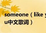 someone（like you歌词 someone like you中文歌词）