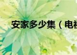 安家多少集（电视剧主要讲述什么故事）