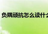 负隅顽抗怎么读什么意思（负隅顽抗的意思）