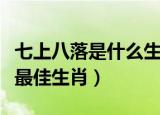 七上八落是什么生肖正确答案（七上八落打一最佳生肖）