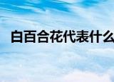 白百合花代表什么（白百合花的花语介绍）