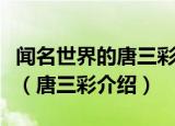 闻名世界的唐三彩釉色主要由哪三种颜色组成（唐三彩介绍）