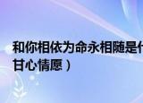 和你相依为命永相随是什么歌（和你相依为命永相随是歌曲甘心情愿）