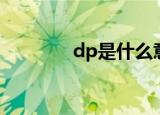 dp是什么意思（dp的解释）