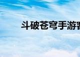 斗破苍穹手游客服（斗破苍穹私服）