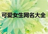 可爱女生网名大全（超可爱的网名女生网名）