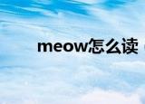 meow怎么读（英语meow怎么读）