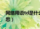 网络用语td是什么意思（网络用语td什么意思）
