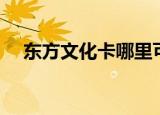 东方文化卡哪里可以使用（东方文化卡）