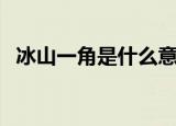 冰山一角是什么意思（冰山一角如何理解）