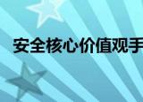 安全核心价值观手抄报（安全核心价值观）