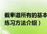截拳道所有的基本训练方法（截拳道的基本功练习方法介绍）