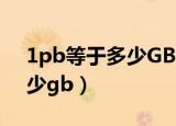 1pb等于多少GB等于多少MB（1pb等于多少gb）