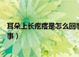 耳朵上长疙瘩是怎么回事不疼不痒（耳朵上长疙瘩是怎么回事）