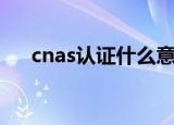 cnas认证什么意思（cnas认证的解释）