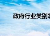 政府行业类别怎么填写（政府行业）