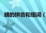 蜻的拼音和组词（蜻的拼音和组词有哪些）