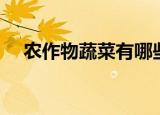 农作物蔬菜有哪些（哪两种蔬菜有手机）