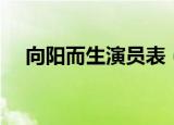 向阳而生演员表（向阳而生演员表介绍）