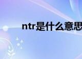 ntr是什么意思梗（ntr意思梗解析）