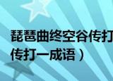 琵琶曲终空谷传打一成语谜底（琵琶曲终空谷传打一成语）