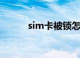 sim卡被锁怎么办（sim卡被锁）