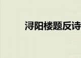 浔阳楼题反诗概括50字（浔阳楼）