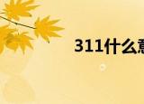 311什么意思（311解释）
