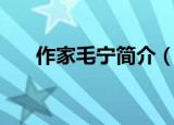 作家毛宁简介（作家毛宁的个人简介）