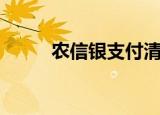农信银支付清算业务（清算业务）