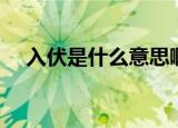 入伏是什么意思啊（入伏属于三伏天吗）