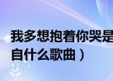 我多想抱着你哭是什么歌（我多想抱着你哭出自什么歌曲）