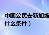 中国公民去新加坡需要什么条件（去新加坡要什么条件）