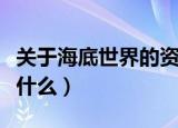 关于海底世界的资料（关于海底世界的资料有什么）