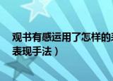 观书有感运用了怎样的表现手法a（观书有感运用了怎样的表现手法）