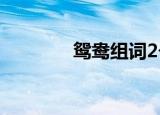 鸳鸯组词2个字（鸳鸯组词）